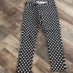 NWOT Black with White Apples Kate Spade Jeans 31
